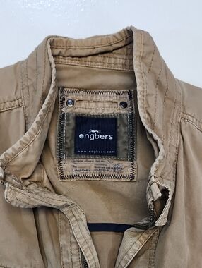 Engbers Men's L/XL Military Field Jacket in Khaki Made In Germany